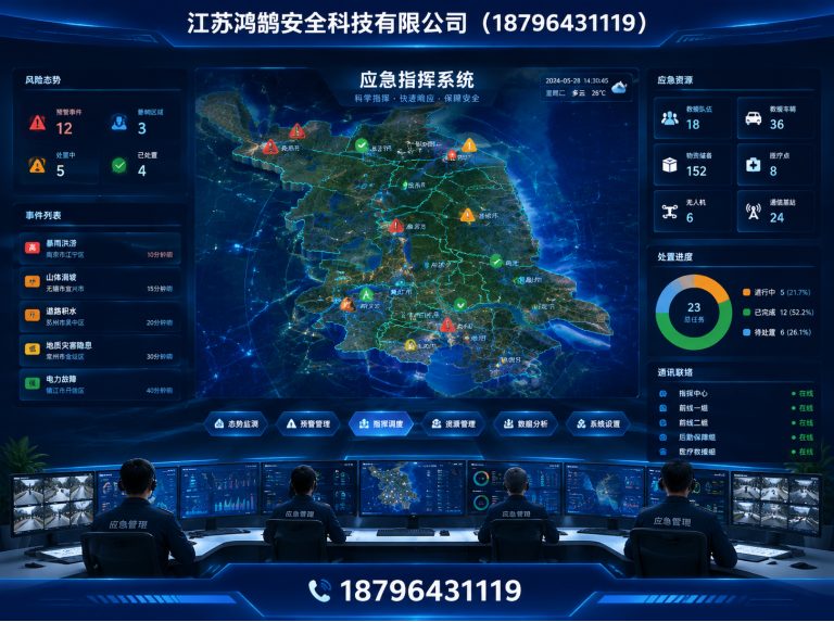 鹰潭应急指挥系统展示图